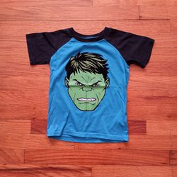 3/$10 ⭐ Marvel Avengers Kids Boys Blue T-shirt of Hulk 6