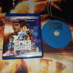 SPIES IN DISGUISE BLU-RAY MOVIE...NO DVD OR DIGITAL CODE...VERY GOOD CONDITION...ADULT OWNED AND KEPT IN A SMOKE FREE HOME...$5 FIRM