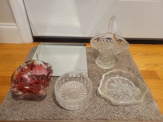 Decorative  Glassware- $5 each