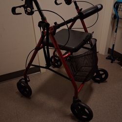 Medical Walker Drive Brand 300 Pounds Capacity Burgundy Beauty ✨️ 😍 🙌 