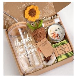 Crochet Sunflower Gift Box