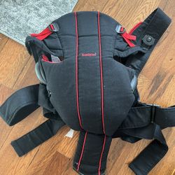 Black And Red Baby Bjorn Baby Carrier