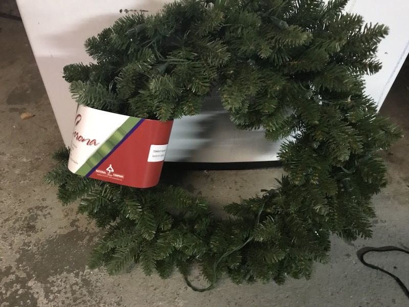 Wreath with lights