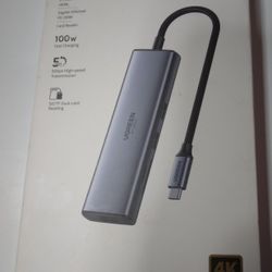 UGREEN USB C Hub, USB-C 10-in-1 Dongle with Dual Monitor 4K HDMI and VGA, 1Gbps Ethernet, 100W PD, 3 USB 3.0 Ports, 3.5mm Audio Jack, SD/TF Card Slots