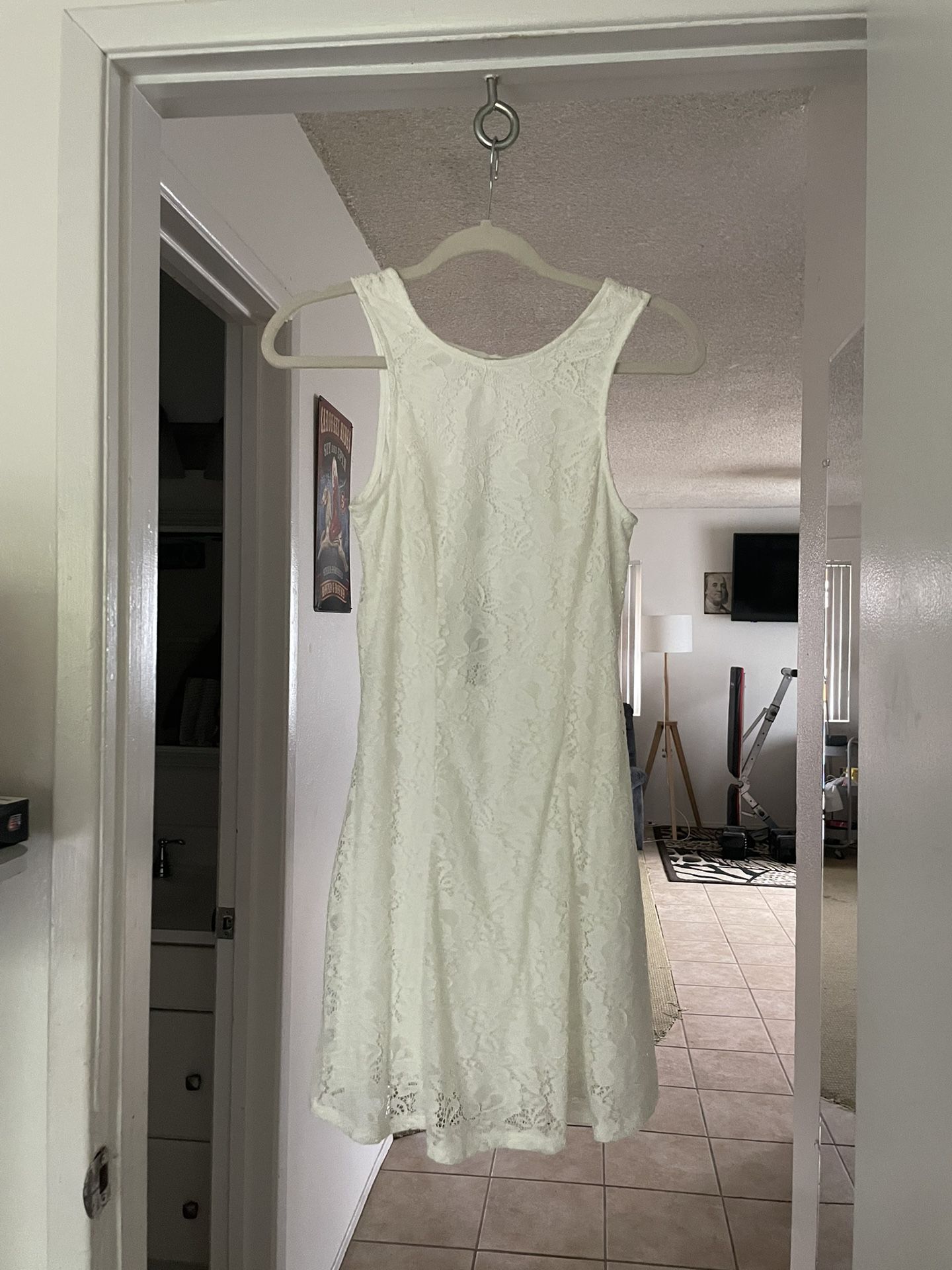 White Lacy Dress 