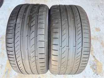 Two Tires 265/30/20 Continental Contisportcontact Acoustic With 50-65% Left Excellent Pair•BUDGET PRICES