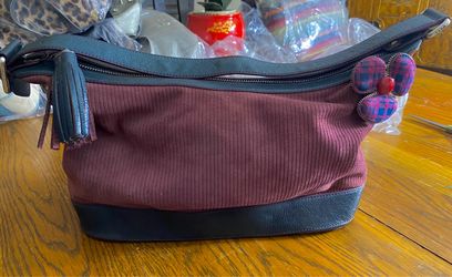Vintage Marc Jacobs Corduroy & Leather Shoulder Bag