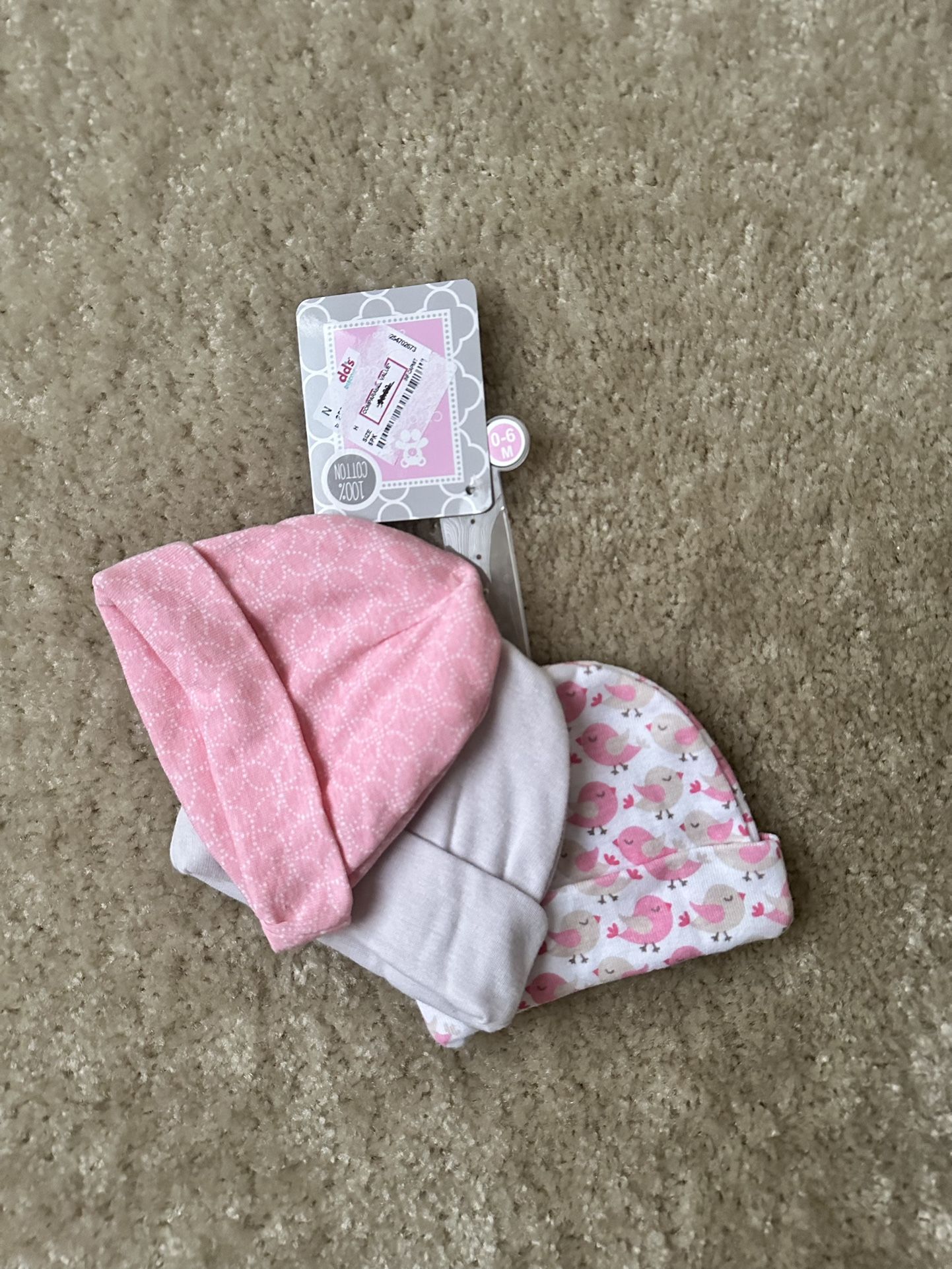 Baby Girl Hats 100% Cotton