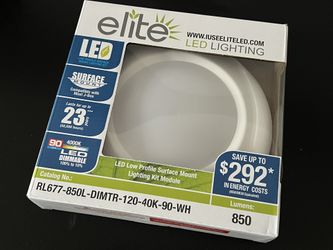 Elite LED Lighting RL677-850L-DIMTR-120-40K-90-WH