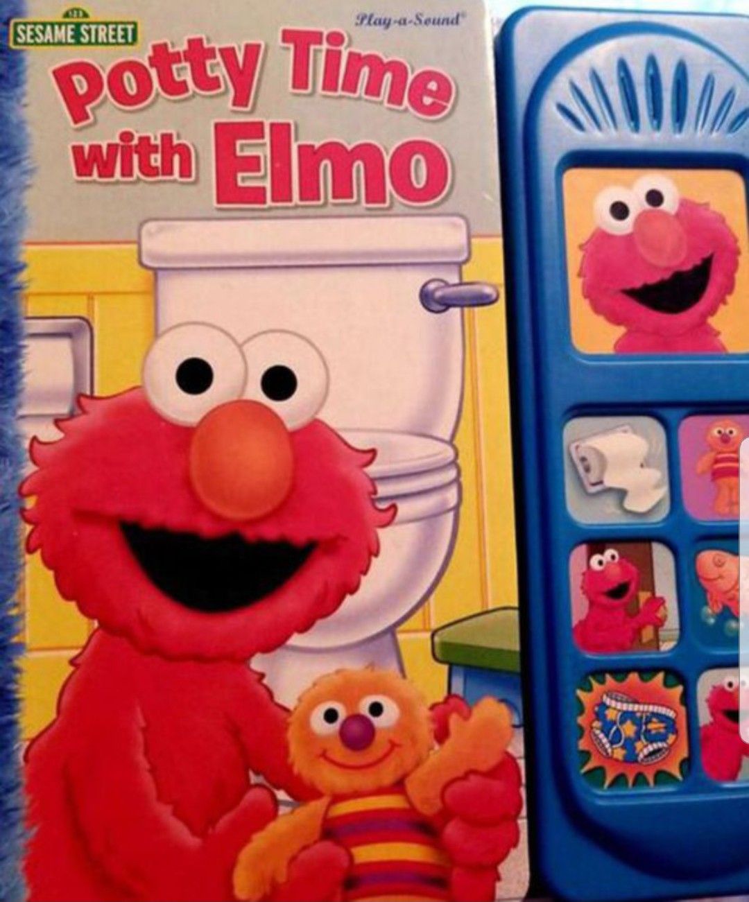 Potty Time Elmo book/potty traning/ toilet/ toddler / toys / diapers/ kids / daycare / libre para aprender ir al baño / niños