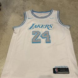 Lakers White & Blue Kobe Jersey #24 