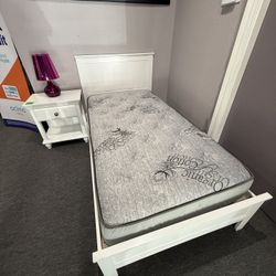 Twin Bed And Nightstand 