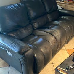 Free Leather Couch  Dual Recliners. 