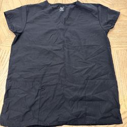 Woman’s Scrub Top Black Size XS