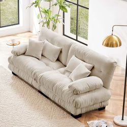 Plush Cream Cloud Sofa