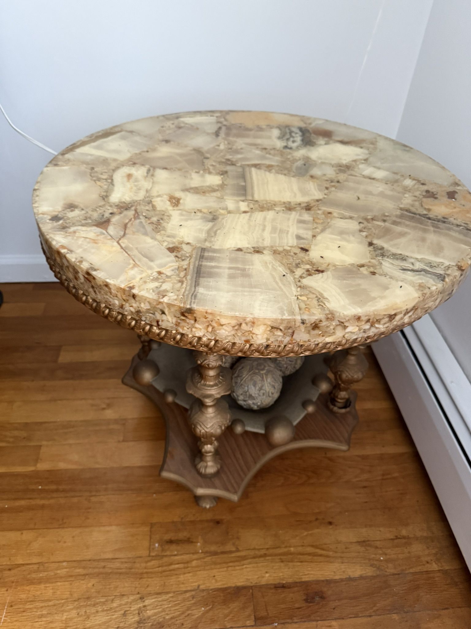 Marble Corner Table