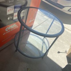 Glass End Table 