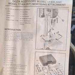 DELTA Mortising Attachment