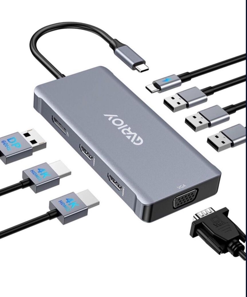 USB C Docking Stationto Dual HDMI Adapter, Multi Display,