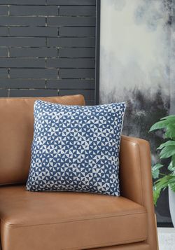 Jaycott Next-Gen Nuvella Blue/White Pillow (Online Special Price)