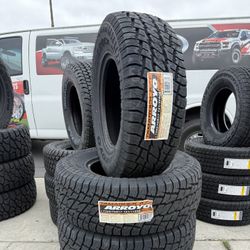 Tires New $650 Set Of Four LT 285/70R17 All Terrain $650 Set Of Four Install