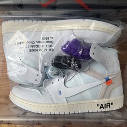 Size 10.5 - Off-White x Air Jordan 1 Retro OG High Alaska