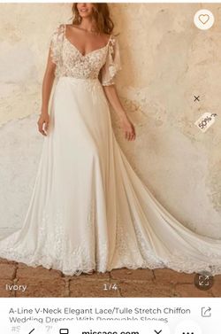 Never worn size 12 wedding dress