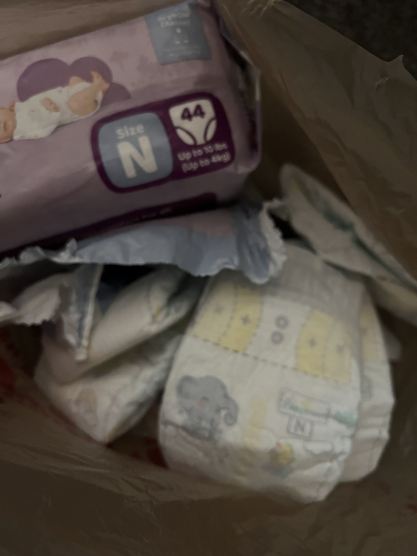 New Born Diapers (opened Package)