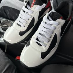 Prada, American Cup Low Top Leather Sneakers