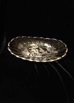 Vintage Crystal Relish/Celery Bowl
