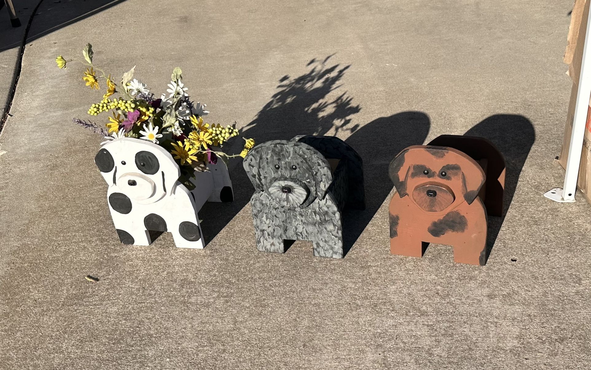 Dog planter boxes