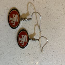 SF 49ers Pair Of Earrings 