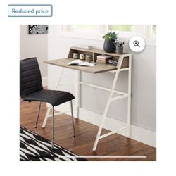 Mainstays Conrad Desk With Hutch, White Color