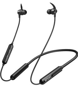 CXK Neckband Bluetooth Headphones, Bluetooth 5.3 Wireless Headphones 80Hrs Extra Long Playtime Stereo Bass in-Ear Headsets with Mic, IPX6 Waterproof E