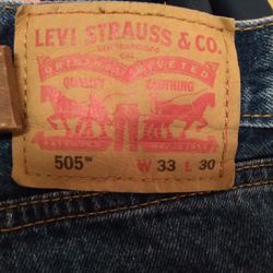Levi's 505 Regular fit, 33x30 Jeans