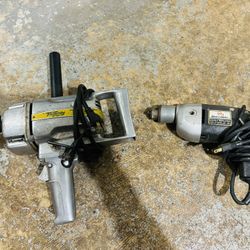 Vintage Drills | 2x 1/2 Drill | Spade Handle