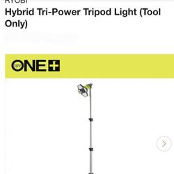 RYOBI
Hybrid Tri-Power Tripod Light (Tool Only) (NEW, SEALED, WITH WARRANTY AND RECEIPT)