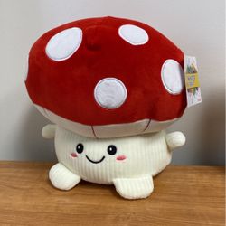 Mushroom Plush Smoochy Pals 9 Inch Tall
