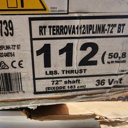36 Volt. Trolling Motor Minnkota TERROVA ..New..new