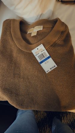 Michael Kors Dark Camel Knit Sweater XL