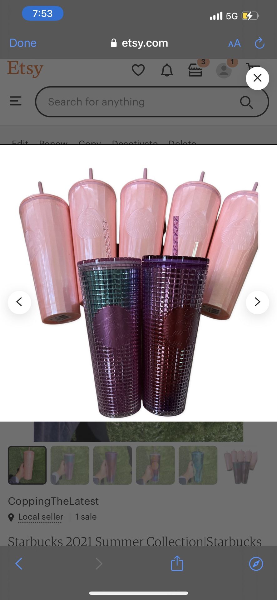 Starbucks 2021 Summer Collection Limited Edition Cups