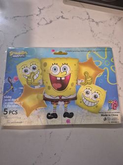 Spongebob 5pc foil balloons