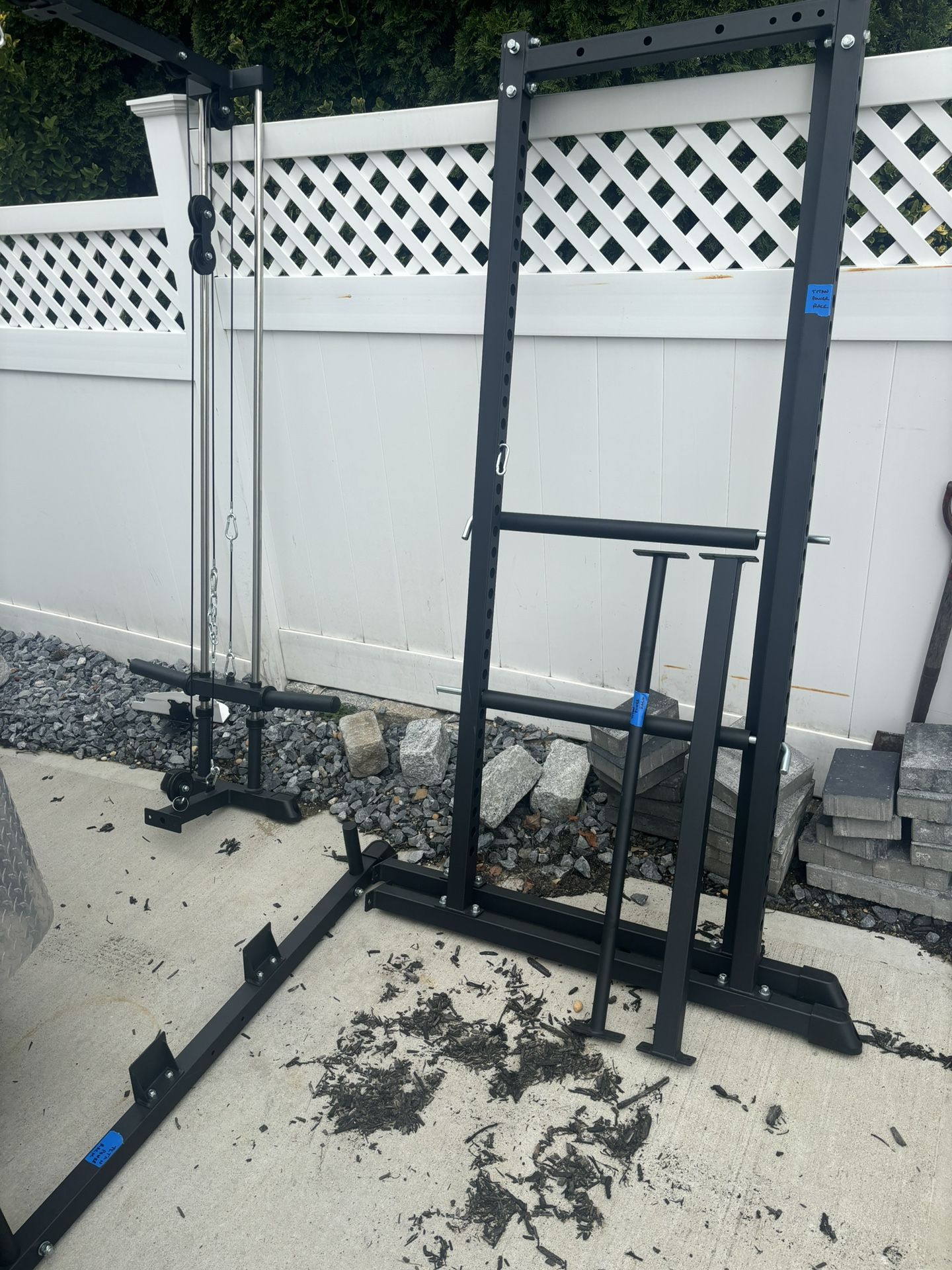 Titan Fitness Squat Rack Lat Pulldown 