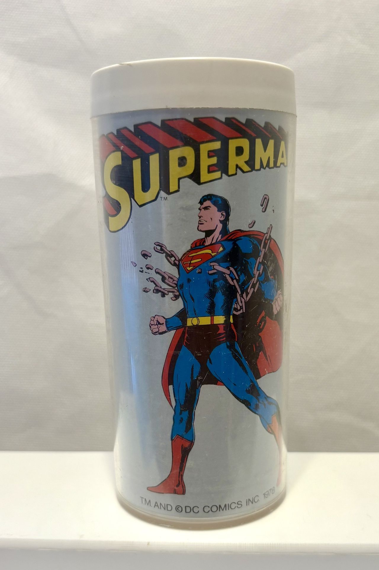 Superman Movie plastic cup 1978