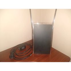  GE 34700 Amplified Flat Panel Indoor Enhanced HDTV Antenna 40 Mile Range Used 