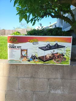 Brand new reptile tank with full accessories  paid 280$ Selling 160$