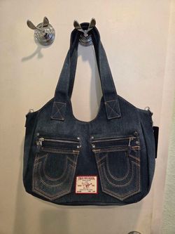 True Religion Denim Tote Bag