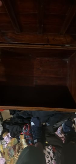 Antique wooden chest