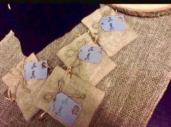 18 party favors bags/ tags
