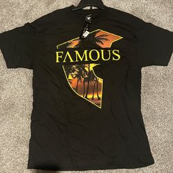 Famous Stars And Straps Y2K Miami Color Black Tee L